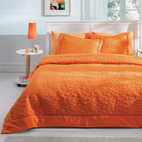 оранжевое постельное бельё
