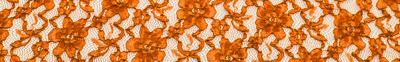 Ткань Гипюр оранжевый